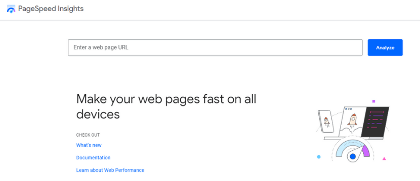 PageSpeed Insights برای تست سرعت سایت